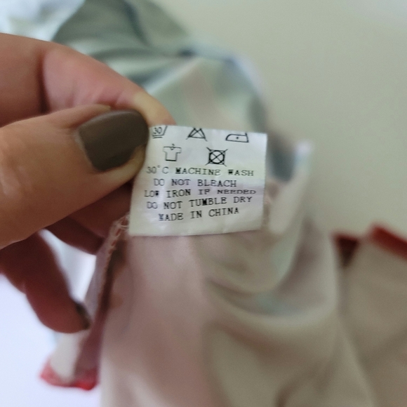 SALE! Christmas Elf dress size S green red print holiday short sleeve - Picture 7 of 8